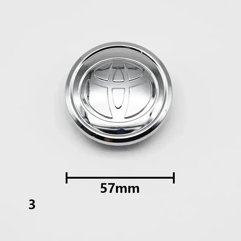 4pcs 57mm/62mm Car Tyre Wheel Center Hub Cap Badge Logo Rim Emblem For Toyota Corolla Camry Yaris CHR Rav4 Auris Verso Avalon