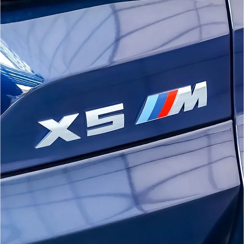 3D Metal Car Body Side Badge Body Rear Trunk Decor Sticker Modification For BMW M X1 X2 X3 X4 X5 E84 F26 E83 F25 E53 E70 E71 G02