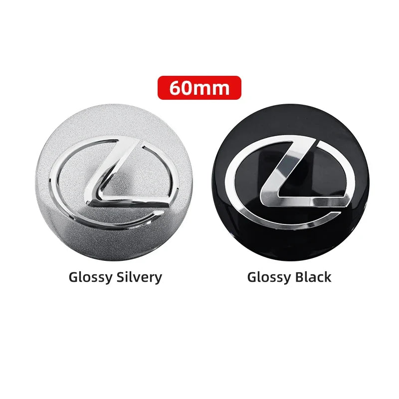 56mm 60mm 65mm Car Wheel Center Emblem Hub Caps Stickers For Lexus RX300 IS200 IS250 ES350 Ct200h UX250h NX300h RX350 ES300h LBX