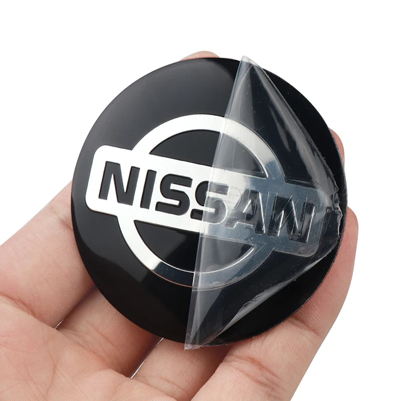 4Pc 56/60mm Wheel Center Hub Rim Caps Car Wheel Hub Covers Fit For Nissan X-Trail Qashqai Almera Note Leaf J10 Teana V36 Tiida