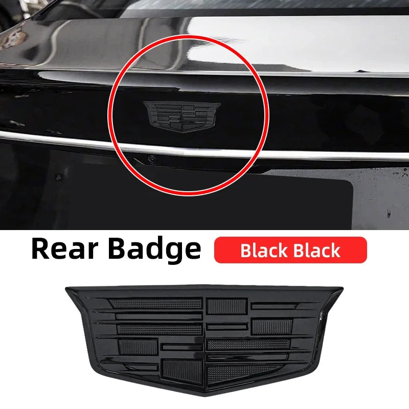 1pcs 3D ABS Car Front Grille Center Emblem Badge Rear Trunk Sticker Accessories For Cadillac CT4 CT5 CT6 XT4 XT5 XT6 XTS ATS