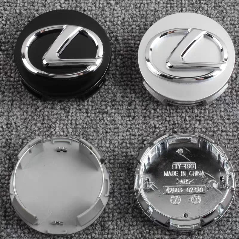 4pcs 62mm Car Wheel Center Hub Cap Rim Dustproof Cover Emblem For Lexus IS250 LX470 GX470 RX330 NX300 NX Ct200h IS200 UX250h UX