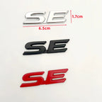 3D Metal SE XSE Logo Rear Trunk Emblem Badge Decals Sticker For Toyota Camry Sienna Highlander Corolla Car Styling Accessories