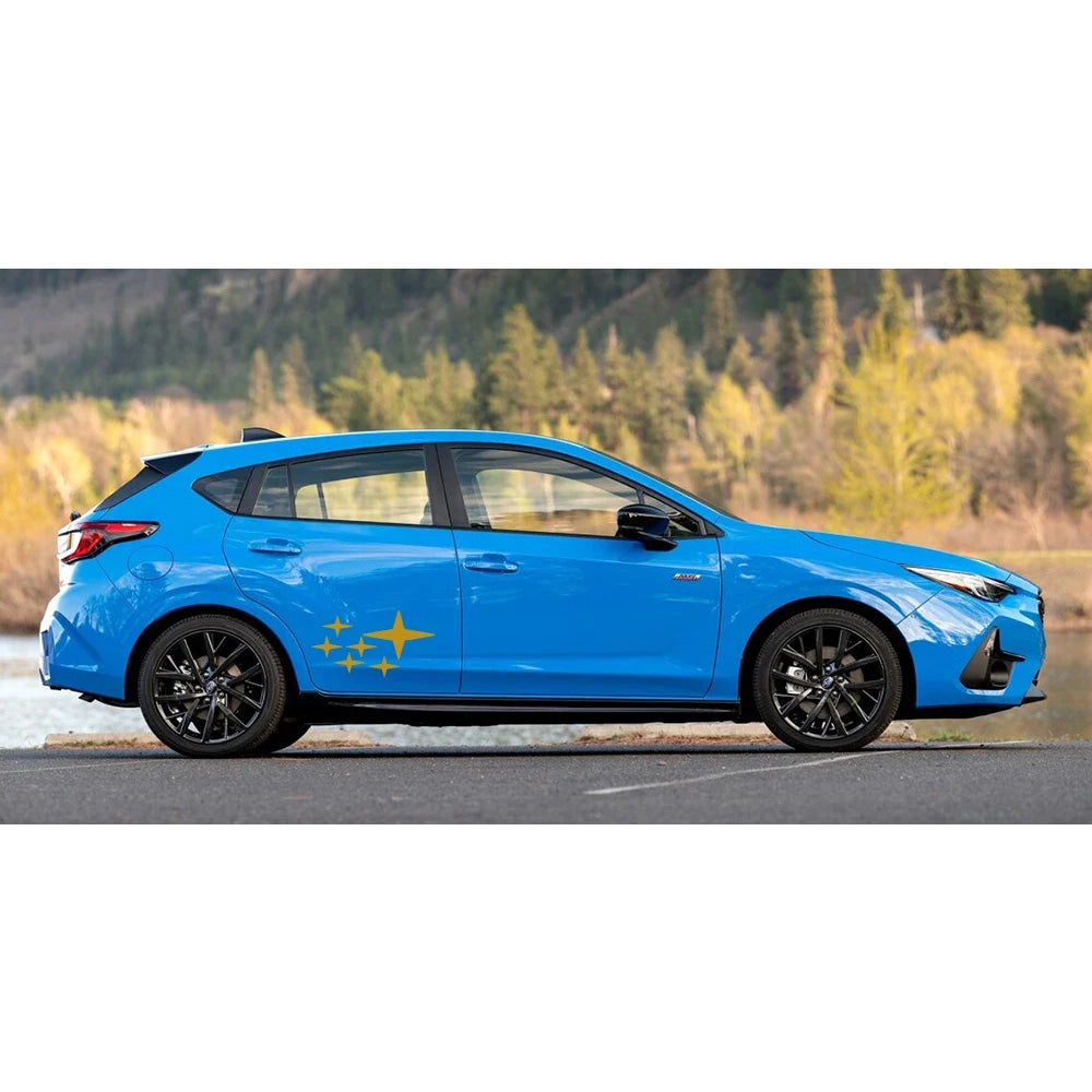 2PCS Car Side Door Creative Stars Stickers Auto Accessories For Subaru Impreza WRX STI GDB GVB VA 2018 2009 2008 2014 2002 2015