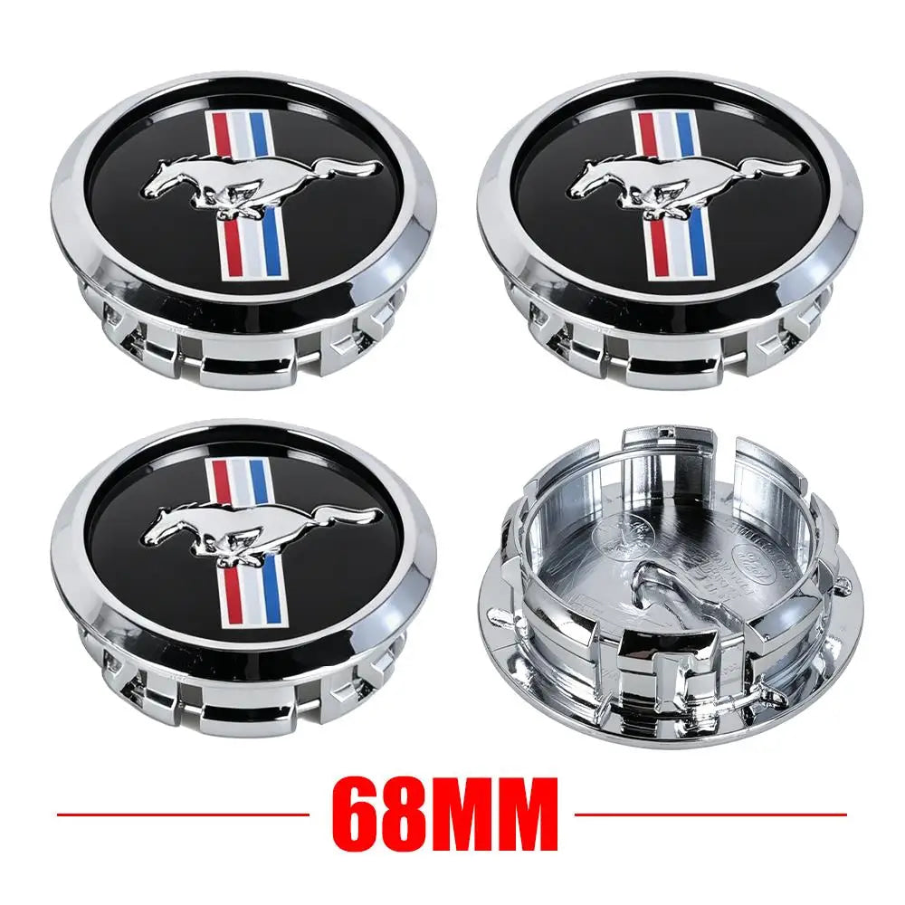 4Pcs 68mm Original Car Wheel Center Hub Caps Covers Hubcap accessories For Ford Focus Mustang Fiesta Mondeo Kuga Transit Escape