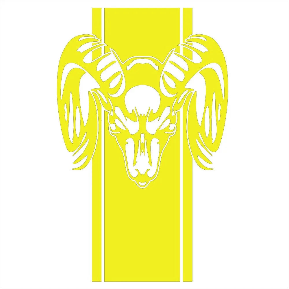 Ram Skull Stripe Waterproof Vinyl Truck Stickers Tailgate Decals Fit Dodge Ram 1500 2500 3500 Rebel Mopar Exterior Decor