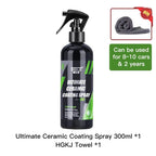 HGKJ S6 Ultimate Ceramic Coating Spray Hydrophobic High Gloss Paint Protection 9H Nano Top Long Lasting Wax Car Care Detail