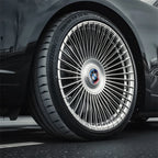 4Pcs 183mm Floating Car Wheel Center Caps Rims Hub Cover For BMW 50TH M Performance M3 M5 M6 F01 F20 F10 F13 F15 F16 F30 F34 F32