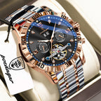 POEDAGAR Luxury Men Wristwatch Hollow Tourbillon Luminous Date Week Man Clock Automatic Mechanical Stainless Steel Men's Watches