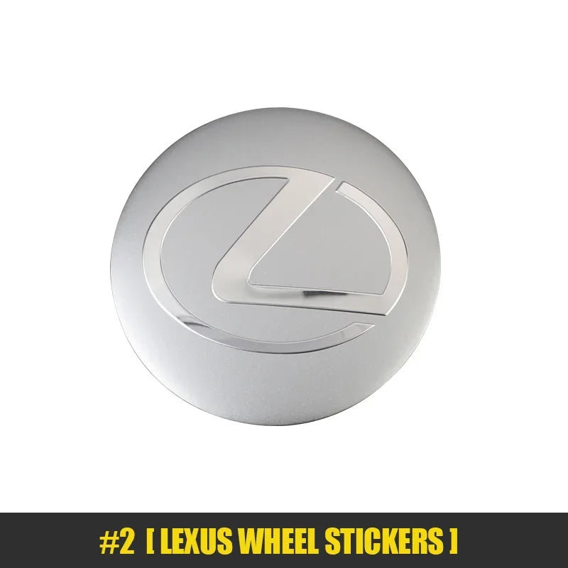 4pcs 56mm Car Wheel Center Hub Cap Stickers Styling For Lexus Fsport RX330 IS250 Ct200h ES300h RX350 IS300h NX300h RX400h ES350