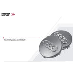 For Audi 4pcs 60mm Car Styling Audi Wheel Center Cap Emblem Hub Covers Badge For Audi B5 B6 B7 B8 B9 D3 Q3 Q5 Q7 TT A1 A3 A4 A5