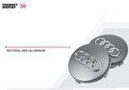 For Audi 4pcs 60mm Car Styling Audi Wheel Center Cap Emblem Hub Covers Badge For Audi B5 B6 B7 B8 B9 D3 Q3 Q5 Q7 TT A1 A3 A4 A5
