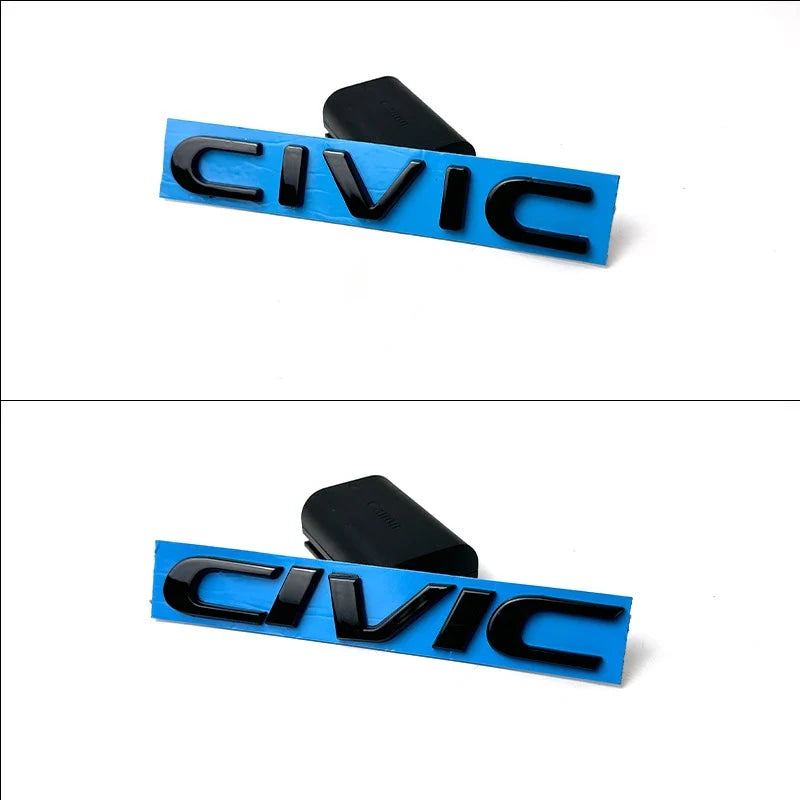 Car front and rear logo sticker accessories For Honda Civic FIT Accord Prelude CRV 5th Mugen CRZ CRX Jazz HRV Pilot Odyssey Elys