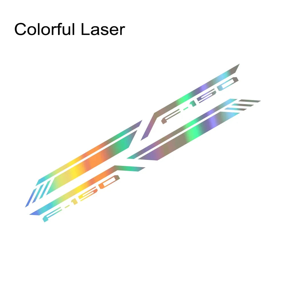 For Ford F150 Raptor Lariat Limited Pickup Bed Side Sticker Car Stripes Style Decor Decal Truck Vinyl Cover Auto Accessories