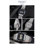 Casio watch silver watch men set brand luxury LED digital Waterproof Quartz men watch Sport military Wrist Watch relogio masculi