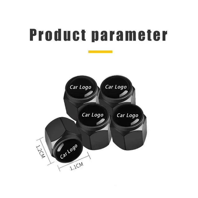 4PCS Car Wheel Tire Valve Cap Tyre Stem Cover For Honda Civic Accord Fit CRV Jazz Odyssey Prelude Insight Legend Stream HRV Pass