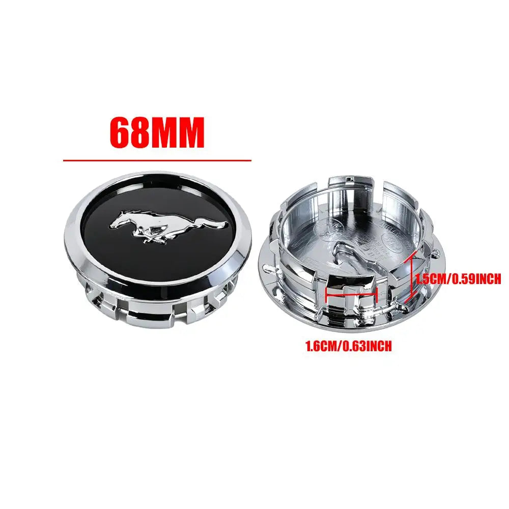 4Pcs 68mm Original Car Wheel Center Hub Caps Covers Hubcap accessories For Ford Focus Mustang Fiesta Mondeo Kuga Transit Escape
