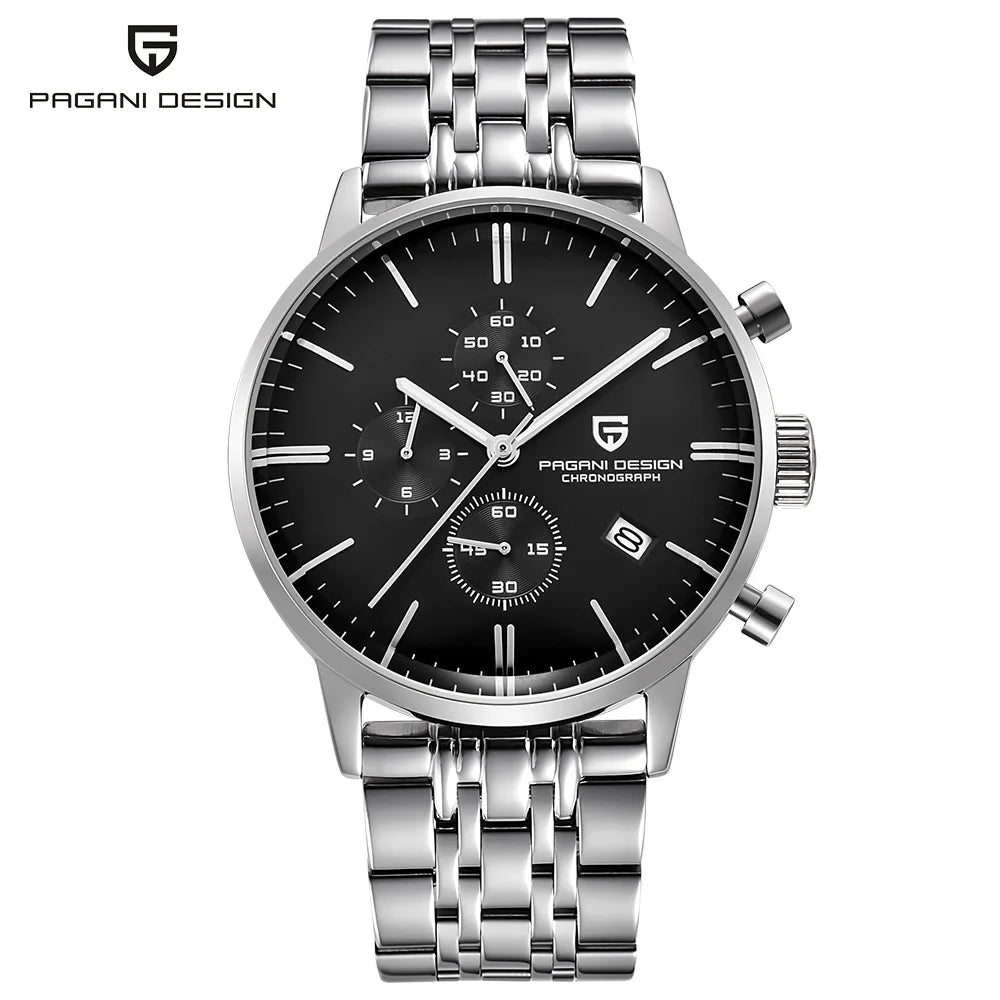 2026 new Pagani design watch VK67 men's quartz watch top leisure sports chronograph stainless steel waterproof men's watch reloj