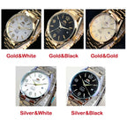 Orient Double Lion Classic Watch Series Men's Watch Stainless Steel Band Luxury Multi-Function Automatic Mechanical Tourbillon