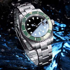 Miyota 8215 PT5000 Stainless Steel 40mm Dive Automatic Men Watch Sapphire Crystal Rotating Bezel Luminous Mechanical Wristwatch