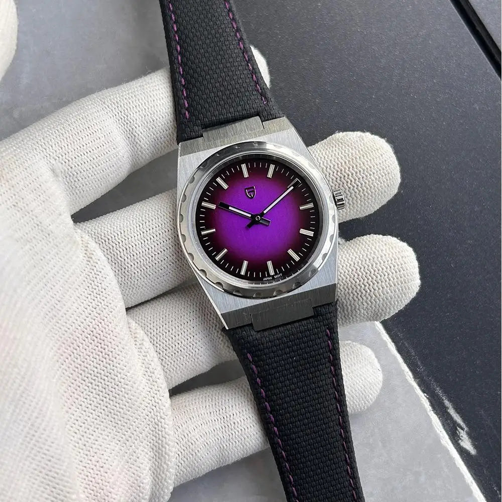 PAGANI DESIGN Men's Sport Quartz Watches Ultra-Thin 7mm Series 222 Sapphire Stainless Steel Waterproof Watches for Man