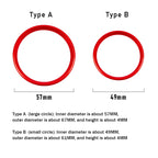 Car Steering Wheel Aluminum Alloy Ring Trim Sticker For Mercedes Benz A C E Class CLA GLA GLC GLE GLK W204 W212 C117