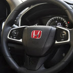 For Honda Civic Accord City H-Sticker Interior Modification CRV Jade Fit Acrylic Car Steering Wheel Emblem Odyssey Hybrid