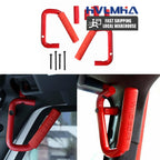 Rear & Front Grab Bar Steel Grab Handles FOR 2007 2008 2009 2010 2011 2012 2013 2014 2015 2016 2017 2018 Jeep Wrangler JK 4 Door