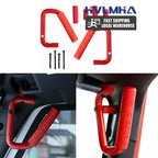 Rear & Front Grab Bar Steel Grab Handles FOR 2007 2008 2009 2010 2011 2012 2013 2014 2015 2016 2017 2018 Jeep Wrangler JK 4 Door