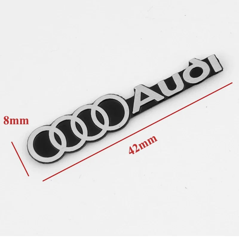 3D Aluminum Car Audio Logo Speaker Emblem Badge Sticker For Audi A3 A4 A5 A6 A7 A1 Q2 Q4 Q3 Q5 Q7 Q8 S3 S4 S5 S6 TT Accessories