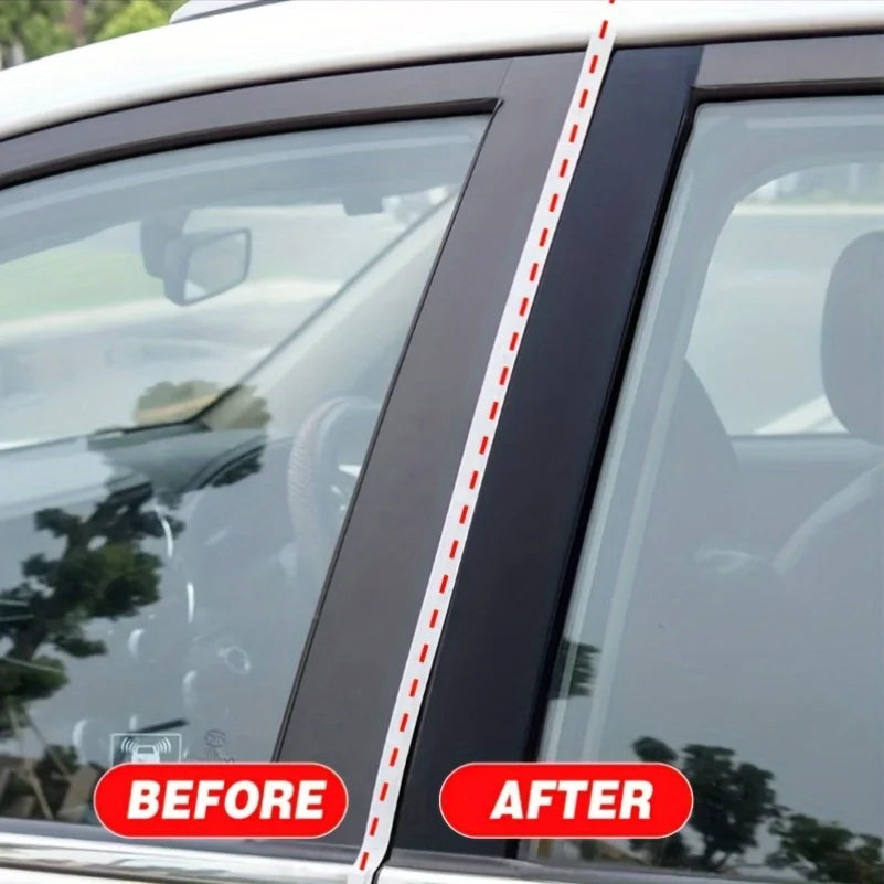 Black Universal Car Wax Paste: Dashboard Nano Crystal Coating, Interior Shine, Tire Protection and Oxidation Removal