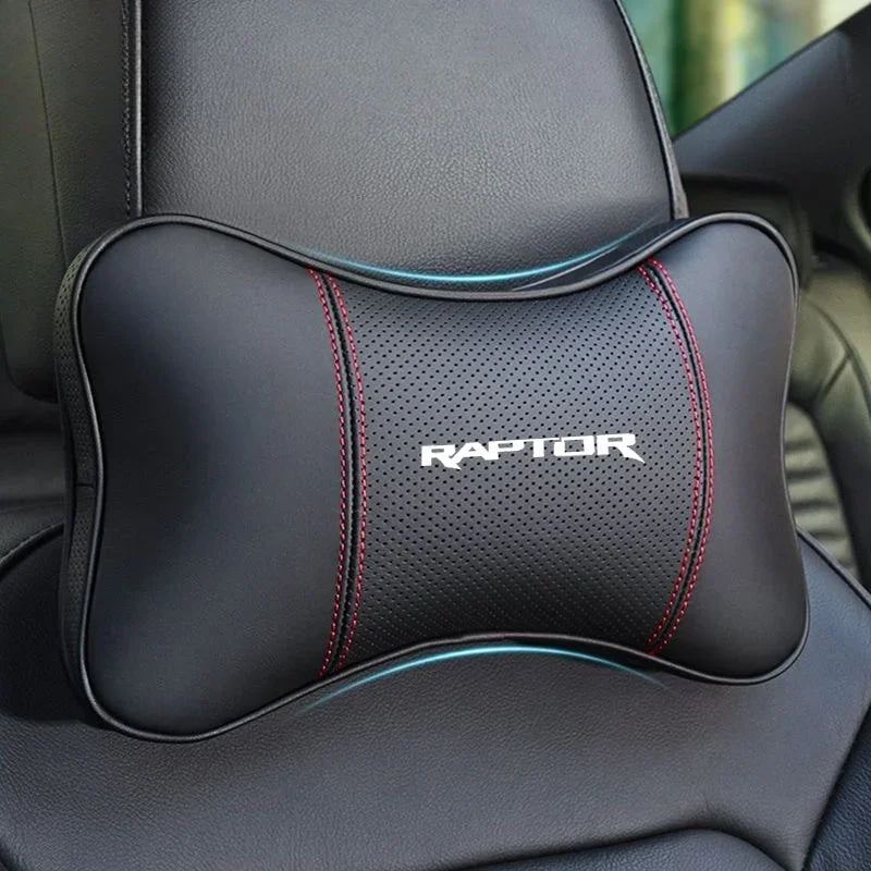 1Pcs Car Seat Headrest Auto Logo Neck Pillow For Ford Raptor F150 2019 2020 2021 2022 2023 2018 car accessories interior