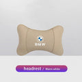 For BMW X1 X2 X3 X4 X5 X6 X7 E28 E60 E90 F20 E46 E39 E36 E92 E91 E34 E53 Key Chian Car Seat Headrest Auto Logo Neck Pillow