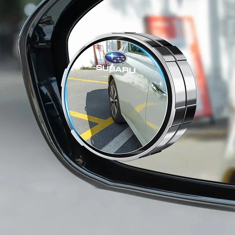 1 Pair 360 Degree Wide Angle Adjustable Car Rear View Mirror For Subaru LEGACY Forester Outback Rally WRX WRC XV Impreza