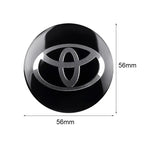 4Pcs 56MM Car Styling Aluminum Wheel Center Hub Caps Stickers For Toyota Rav4 Corolla Camry Aqua Yaris Cross Auris TRD GR Sport