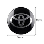 4Pcs 56MM Car Styling Aluminum Wheel Center Hub Caps Stickers For Toyota Rav4 Corolla Camry Aqua Yaris Cross Auris TRD GR Sport
