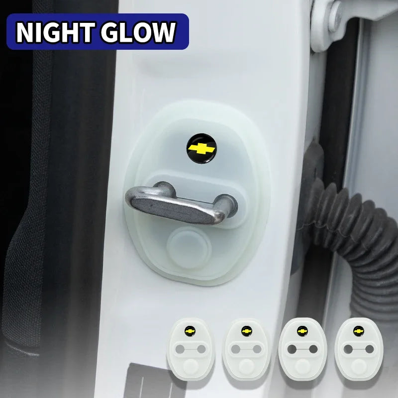 Silicone Car Door Protector - Shockproof, Mute, Dustproof For Chevrolet Silverado Impala Malibu Equinox Cruze Camaro Spark Aveo