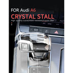 For Audi A4 A5 A6 A7 A8L Q5 Q7 Q8 RS4 RS5 RS6 RS7 S4 S5 SQ5 QS8 C8 S8 Crystal gear head Shift head Transmission handle cover