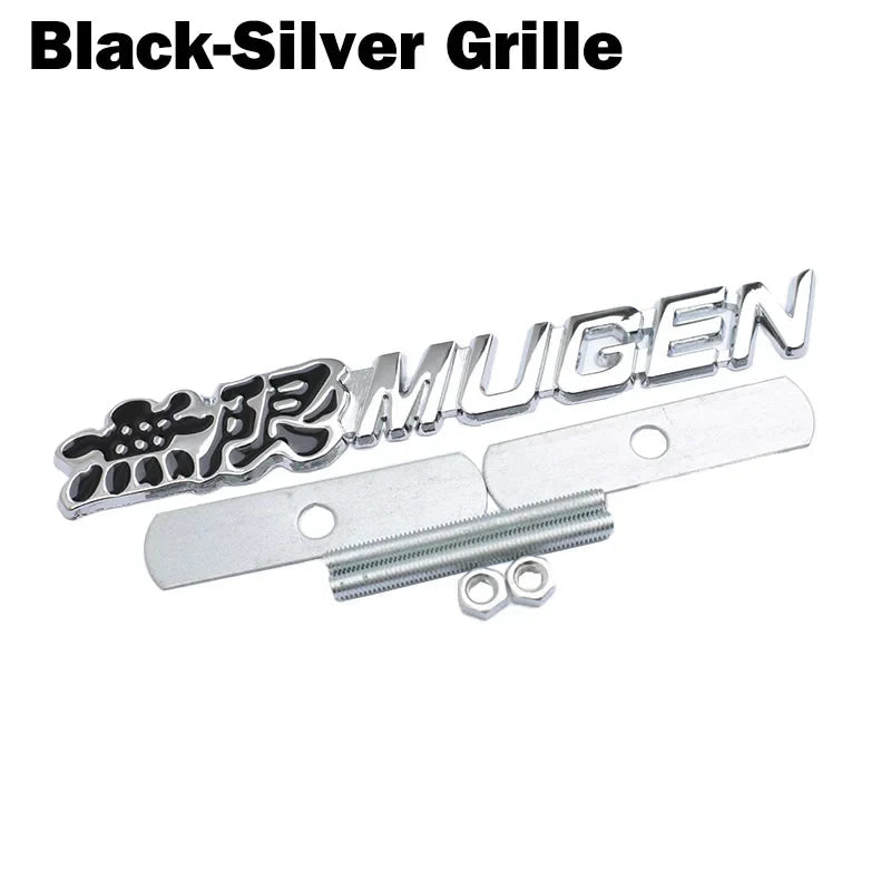 1 pcs 3D Chrome Metal Mugen Emblem Logo Rear Badge Car Trunk Sticker Car Styling for Honda Civic Accord CRV Fit