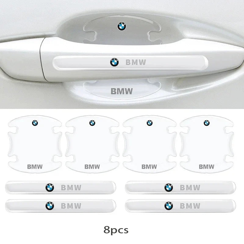 For BMW M M3 M5 X1 X3 X5 X6 E90 E91 E92 E93 M3 E60 Car Door Bowl Handle Protector Stickers Transparent Anti-scratch Film