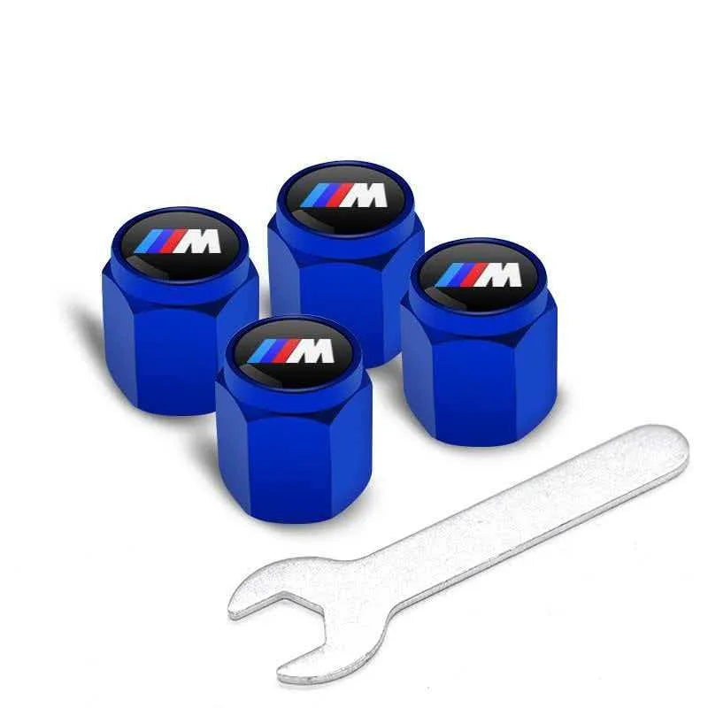 4Pcs Metal Tire Valve Stem Caps Fit BMW X Series M Series Car Accessories