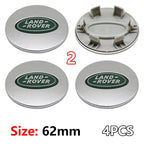 4Pcs 62mm Premium ABS Car Wheel Center Hub Caps Emblem Badge For Range Rover L322 L405 Evoque Discovery Velar SVR Accessories