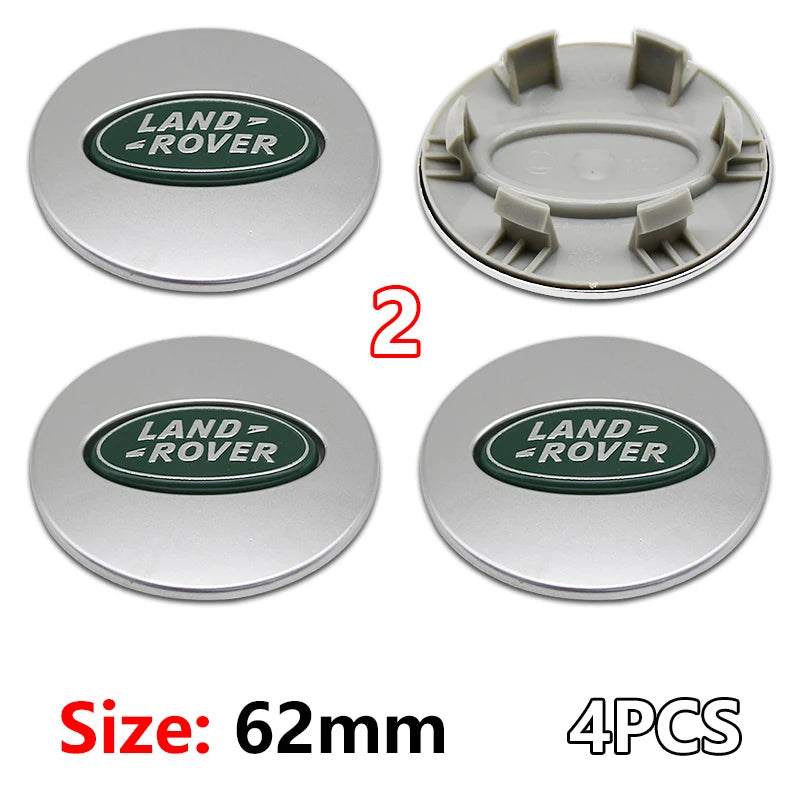 4Pcs 62mm Premium ABS Car Wheel Center Hub Caps Emblem Badge For Range Rover L322 L405 Evoque Discovery Velar SVR Accessories