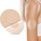 Blood glucose meter sensors Libre 2/3, Waterproof Patches, Hypoallergenic & Latex-Free No Glue in Center, 25PCS/Pk
