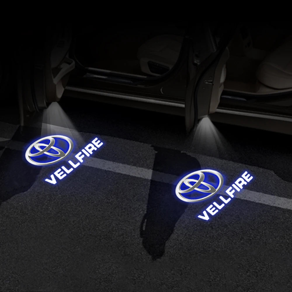 Night Light sticker For Toyota Led Car Door Welcome Lamp Laser Projector Logo Camry Corolla Prius RAV4 Land Cruiser Prado Tundra
