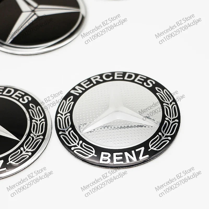 4pcs 56mm 75mm Car Wheel Center Hub Caps Cover Auto Accessories Mercedes Benz Amg C180 C200 C260 W108 W124 W126 W140 W168 W176