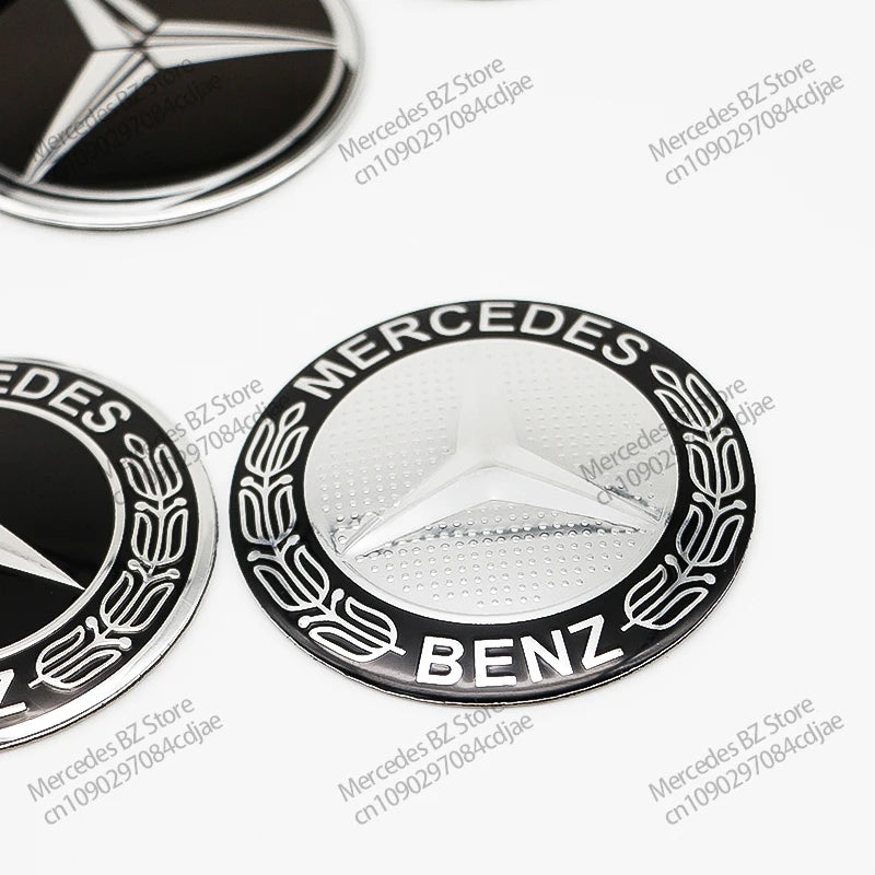 4pcs 56mm 75mm Car Wheel Center Hub Caps Cover Auto Accessories Mercedes Benz Amg C180 C200 C260 W108 W124 W126 W140 W168 W176