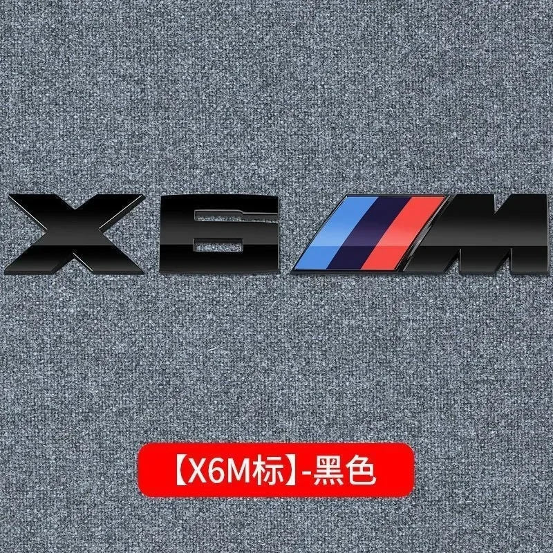3D Metal Car Body Side Badge Body Rear Trunk Decor Sticker Modification For BMW M X1 X2 X3 X4 X5 E84 F26 E83 F25 E53 E70 E71 G02