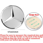 52mm 57mm Car Steering Wheel Badge Sticker Replace Decor For Mercedes Benz B/C/E/S Class A Class C200L GLC GLK FXPT-JS-BENZ