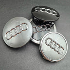 4Pcs Cap Hub Covers Badge Car Styling Wheel Center for Audi A1 A3 A4 A5 A6 A7 A8 Q1 Q2  Q3 Q5 Q7 S1 S3 S4 S6 Accessories